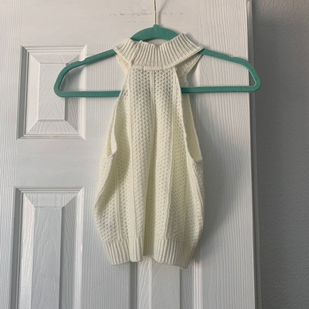 Halter neck sweater vest